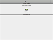 Tablet Screenshot of kincaidbilliards.com